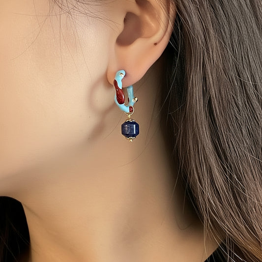 LapisEnamelMiniHoopsMainLifestyle