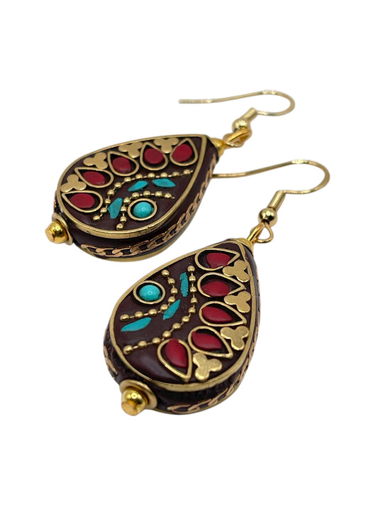 Nepal Artisan Teardrop Earrings
