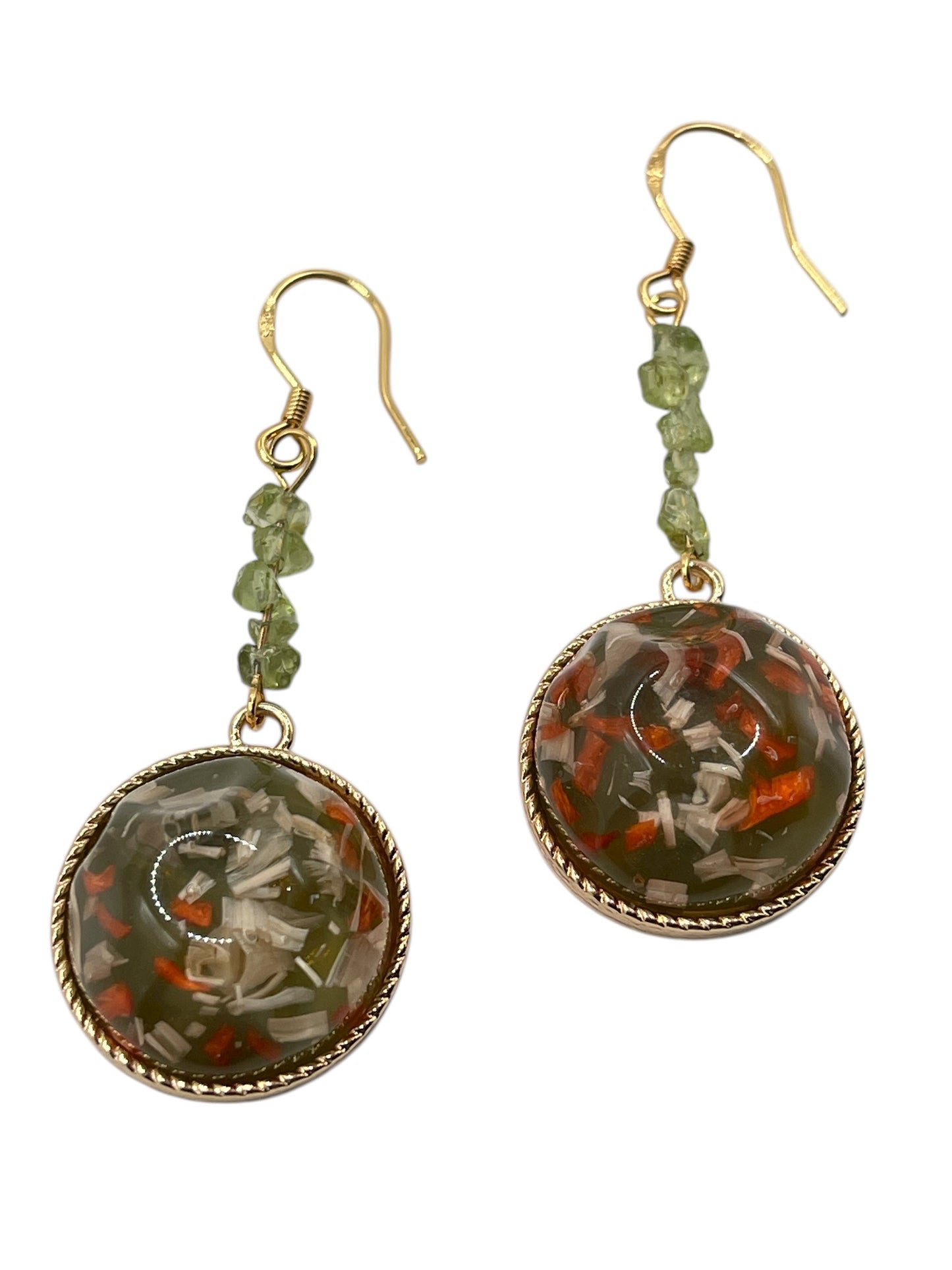 Green Trails Earrings