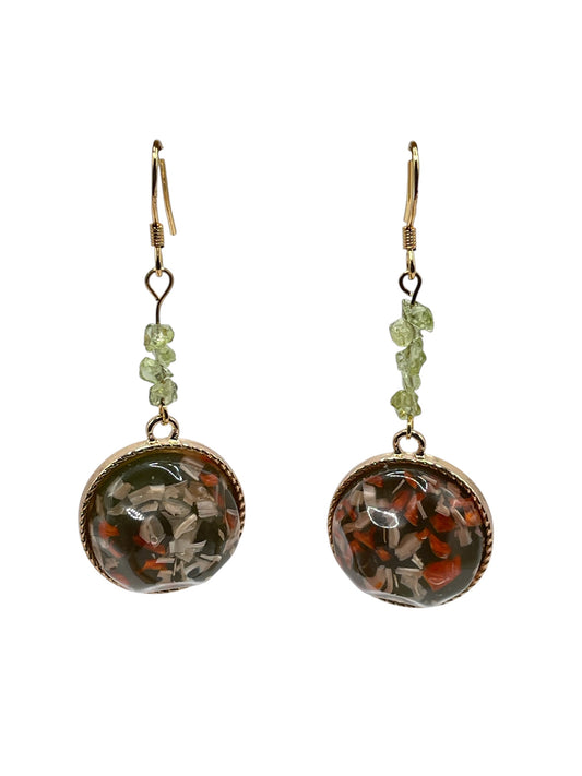 Green Trails Earrings