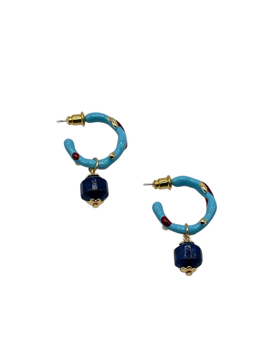 Lapis Enamel Mini Hoops