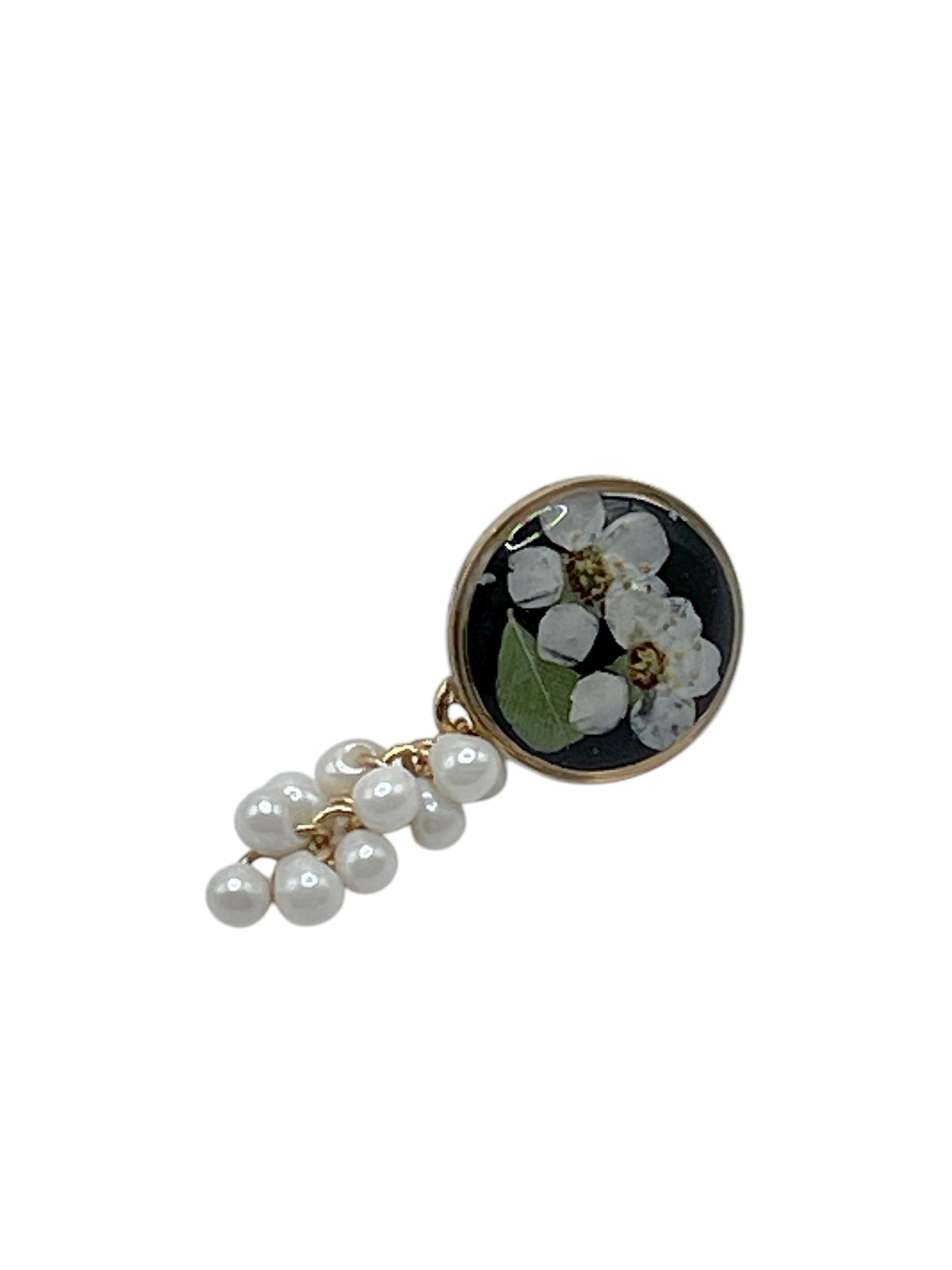 Real Flower Tassel Earrings