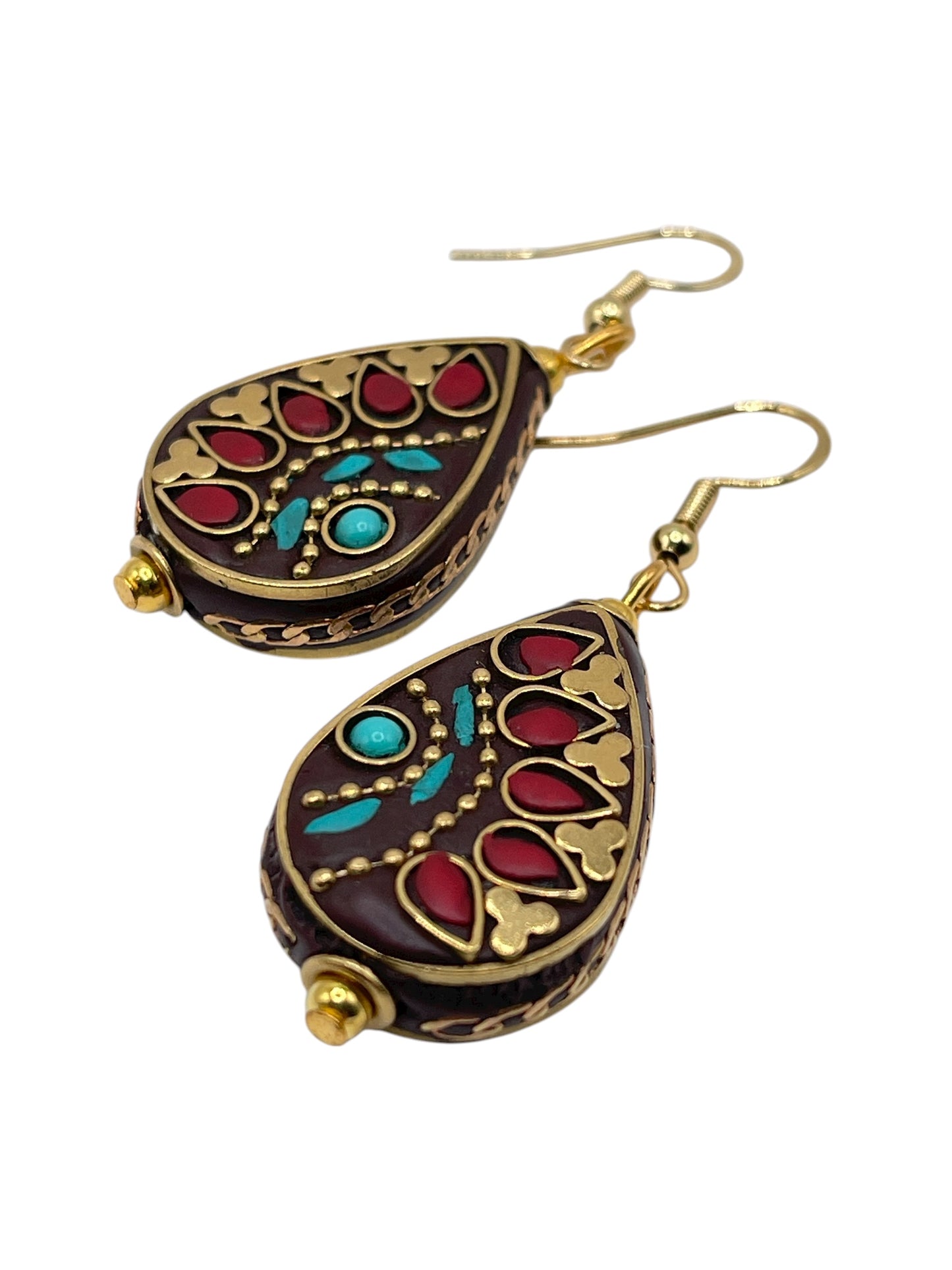 Nepal Artisan Teardrop Earrings