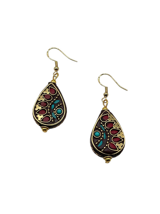 Nepal Artisan Teardrop Earrings