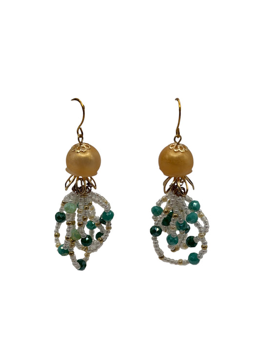 Beaded Jellyfish Earrings